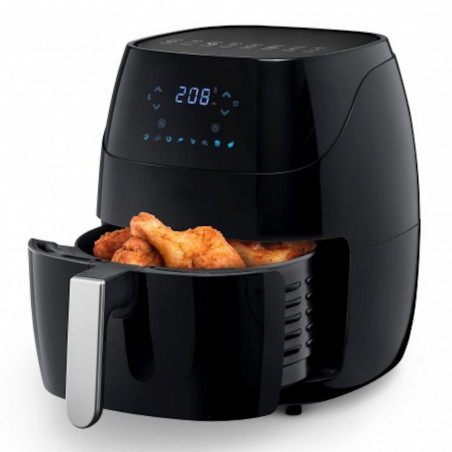 Friteuza cu aer cald AirFryer Oliver Voltz OV51980Q, 1500W, 5L, Wi-Fi, Timer, 80-200C, Negru