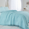 Завивка Saheser 157SHS5201, 100% памук, 220x240 см,340 г/м2, 96 нишки, 30C, Тюркоаз