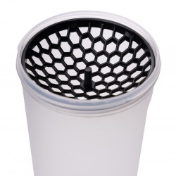 Sticla pentru apa Hermia 503HRN1165, 740 ml, Fara BPA, Plastic, Alb/Rosu