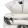 Set dormitor Eponj Home 143EPJ1451, 65% bumbac, 35% poliester, 4 bucăți, Husă 200x220 cm, Cearșaf 220x240 cm, față de pernă 50x70 cm, Bej/gri
