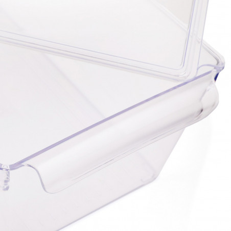 Set 3 Organizatoare de frigider Hermia 964FRM3417, 20x32.5x14 cm, FAra BPA, Plastic, Transparent