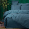 Lenjerie de pat Cotton Box 129CTN3910, 100% bumbac satin, 6 piese, Cearsaf plapuma 200x220 cm, Cearsaf pat 240x260 cm, Fata de perna 50x70 cm, Albastru petrol