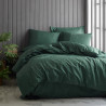 Lenjerie de pat Cotton Box 129CTN3658, 100% bumbac saten, 6 piese, Cearsaf plapuma 200x220 cm, Cearsaf pat 240x260 cm, Fata de perna 50x70 cm, Verde