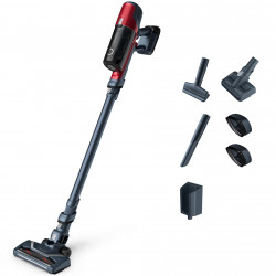 Aspirator vertical Rowenta X-Pert 6.60 Animal Care RH6878WO, 100W, 2 moduri, 0.6 litri, 85 dB, Autonomie 1 h, LED, Rosu/Negru