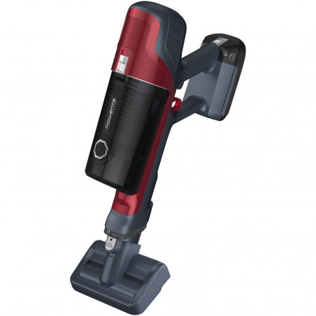 Aspirator vertical Rowenta X-Pert 6.60 Animal Care RH6878WO, 100W, 2 moduri, 0.6 litri, 85 dB, Autonomie 1 h, LED, Rosu/Negru