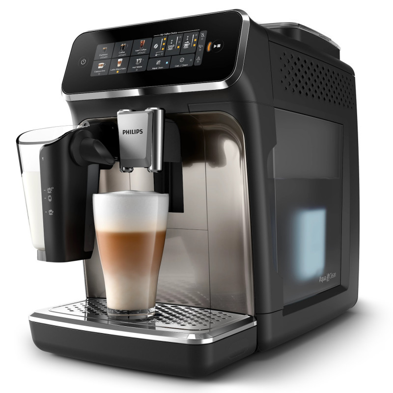 Espressor automat Philips EP3347/90 3300, 1500W, 15 bar, 1.8 L, 12 setari de macinare, SilentBrew, LatteGo, Ngeru