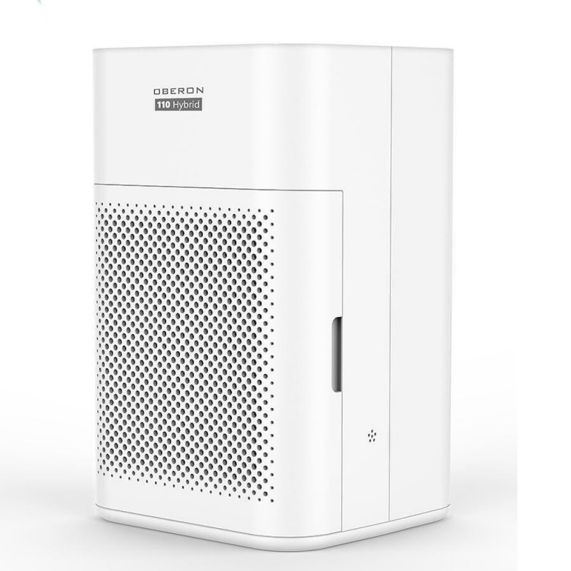 Purificator de aer si umidificator 2in1 Oberon 110 HYBRID, 21W, Pana la 15 m², 110 m³/h, Wi-Fi, 3 viteze, Filtru de carbon, Mod de noapte, Timer, Alb
