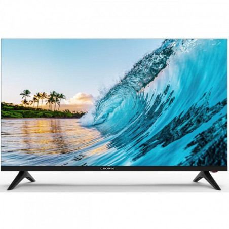 Televizor Smart Crown 32FB12V26AW, 32", 81 cm, HD Ready 1366x768, Clasa F, Android, Wi-Fi, Negru