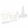 Tocator de alimente Saturn ST-FP7180, 500 W, Macinare, Framantare, 7 L, 3 functii, Motor din cupru, Bej/Maro