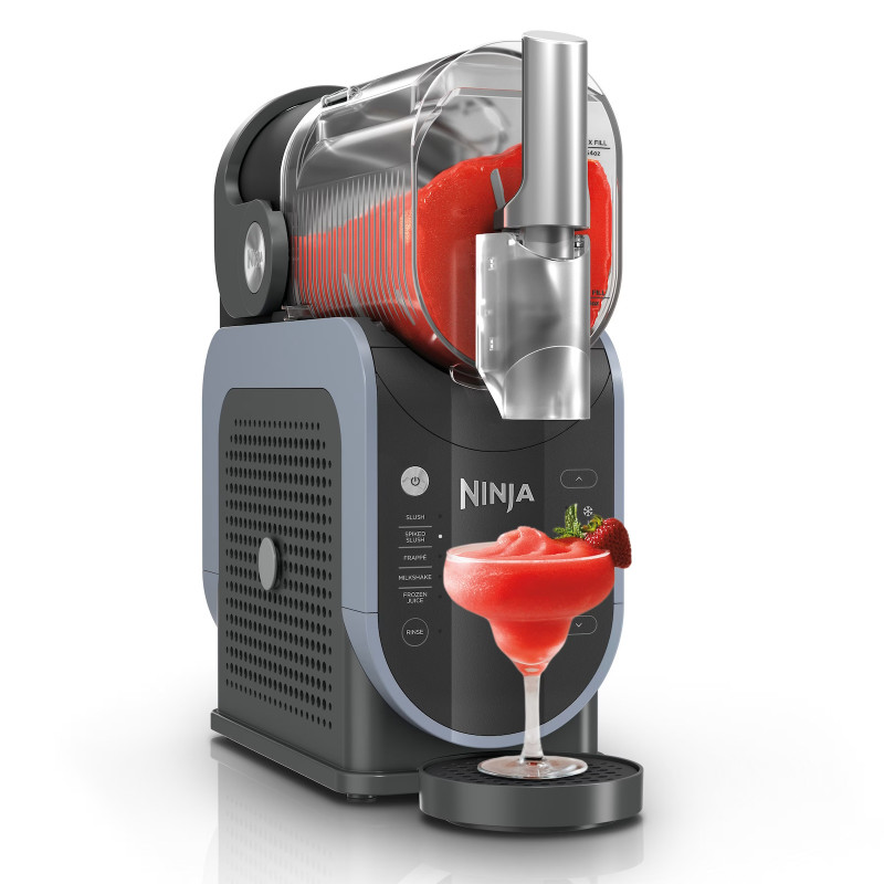 Aparat bauturi racoritoare cu gheata Ninja Slushi FS301EU, 200W, 5 moduri, Capacitate 1.9L, RapidChill, Whisperchill, Negru