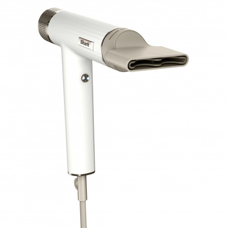 Uscator pentru par Shark HD333EU, 1700 W, 3 trepte, Jet rece, 3 accesorii, Pana la 110°C, Ionizator, Alb