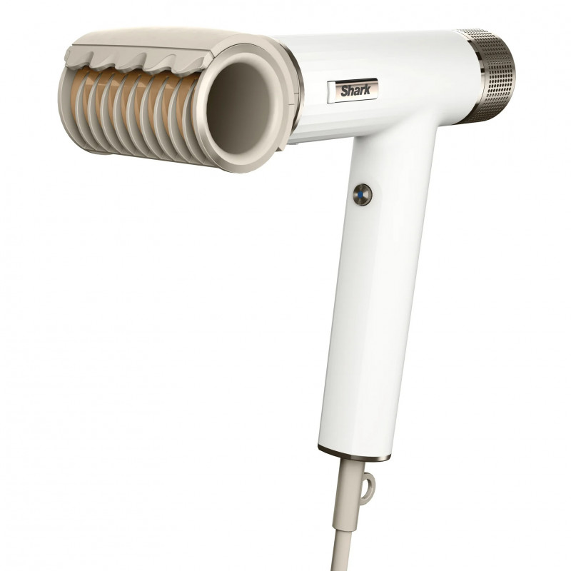 Uscator pentru par Shark HD333EU, 1700 W, 3 trepte, Jet rece, 3 accesorii, Pana la 110°C, Ionizator, Alb