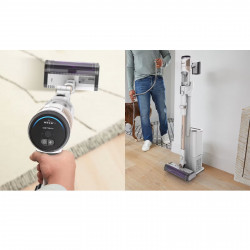 Aspirator vertical Shark IW3612EU, 240W, 0.42 l, 3 trepte, Afisaj LED, Senzori invizibili de detectare a murdariei, Etansare antialergenica, LED, Alb / Auriu