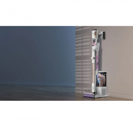 Aspirator vertical Shark IW3612EU, 240W, 0.42 l, 3 trepte, Afisaj LED, Senzori invizibili de detectare a murdariei, Etansare antialergenica, LED, Alb / Auriu