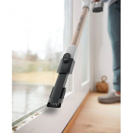 Aspirator vertical Shark IW3612EU, 240W, 0.42 l, 3 trepte, Afisaj LED, Senzori invizibili de detectare a murdariei, Etansare antialergenica, LED, Alb / Auriu