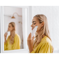 Curățător facial cu ultrasunete Beautifly B-Scrub Young, electrostimulare, exfoliere, reduce punctele negre și acneea, ioni, alb