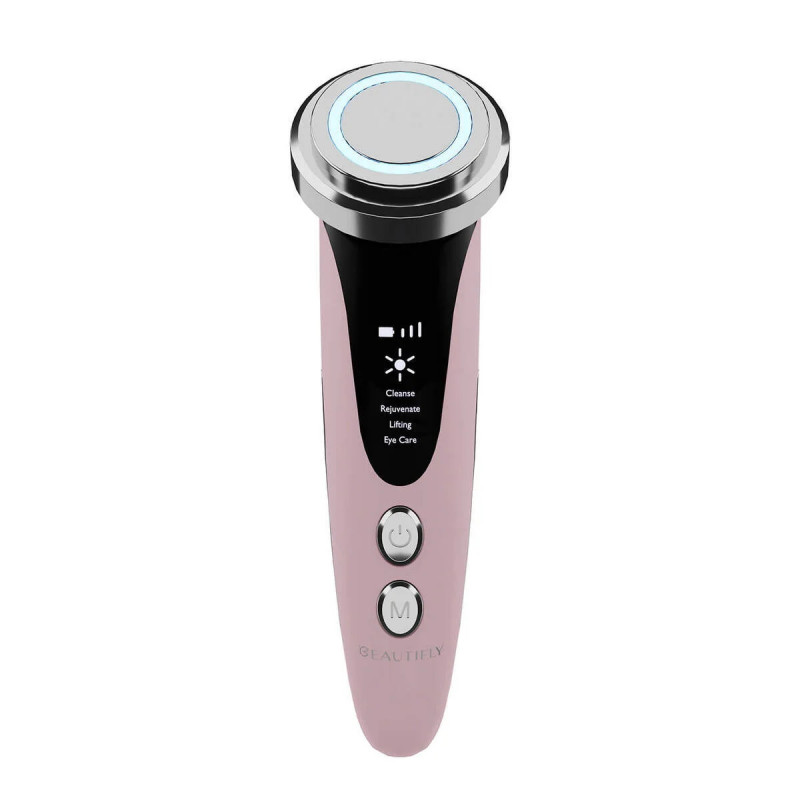 Beautifly B-Glossy Blush dispozitiv de mezoterapie non-invazivă, Stimularea metabolismului celular, Fototerapie și terapie ionică, Reduce ridurile și semnele de acnee, Roz