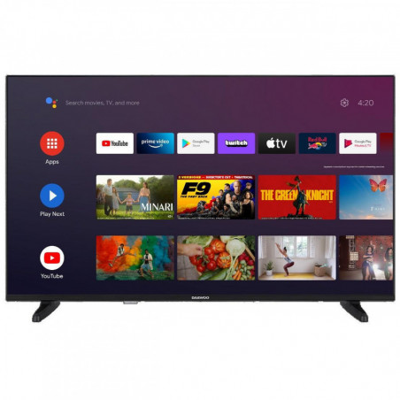 Televizor Smart Daewoo 43DM63FA, 43", 108 cm, FULL HD 1920x1080, Clasa E, Android, Wi-Fi, Bluetooth, Negru