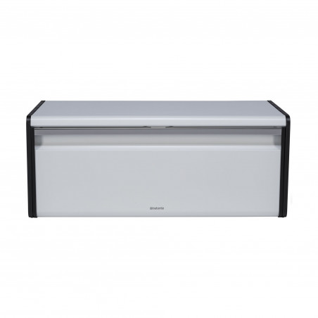 Cutie de pâine Brabantia Fall Front 1003246, 18 l, 46.5x25 cm, Montare pe perete, Fără amprente, Alb