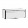 Cutie de pâine Brabantia Fall Front 1003246, 18 l, 46.5x25 cm, Montare pe perete, Fără amprente, Alb