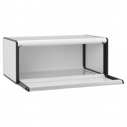 Cutie de pâine Brabantia Fall Front 1003246, 18 l, 46.5x25 cm, Montare pe perete, Fără amprente, Alb
