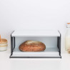 Cutie de pâine Brabantia Fall Front 1003246, 18 l, 46.5x25 cm, Montare pe perete, Fără amprente, Alb
