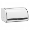 Cutie pentru paine Brabantia Roll Top 1003254, 11 l, 31.6x26.5 cm, Structura speciala, Alb/Inox