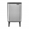 Cos de gunoi Brabantia Bo Small Hi 1006646, 7 L, Deschidere lina si silentioasa, Baza antiderapanta, Rezistent la amprente, Inox mat