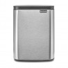 Coș de gunoi Brabantia Bo Small 1006632, 7 l, Deschidere lină și silențioasă, Bază antiderapantă, Rezistent la amprente, Oțel inoxidabil/Mat