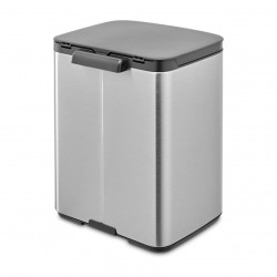 Coș de gunoi Brabantia Bo Small 1006632, 7 l, Deschidere lină și silențioasă, Bază antiderapantă, Rezistent la amprente, Oțel inoxidabil/Mat