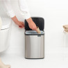 Coș de gunoi Brabantia Bo Small 1006632, 7 l, Deschidere lină și silențioasă, Bază antiderapantă, Rezistent la amprente, Oțel inoxidabil/Mat