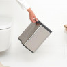 Coș de gunoi Brabantia Bo Small 1006632, 7 l, Deschidere lină și silențioasă, Bază antiderapantă, Rezistent la amprente, Oțel inoxidabil/Mat