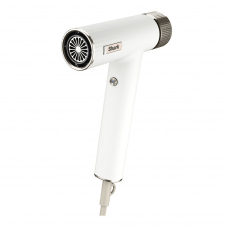 Uscator pentru par Shark HD333EU, 1700 W, 3 trepte, Jet rece, 3 accesorii, Pana la 110°C, Ionizator, Alb