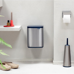 Coș de gunoi Brabantia Bo Small 1006632, 7 l, Deschidere lină și silențioasă, Bază antiderapantă, Rezistent la amprente, Oțel inoxidabil/Mat