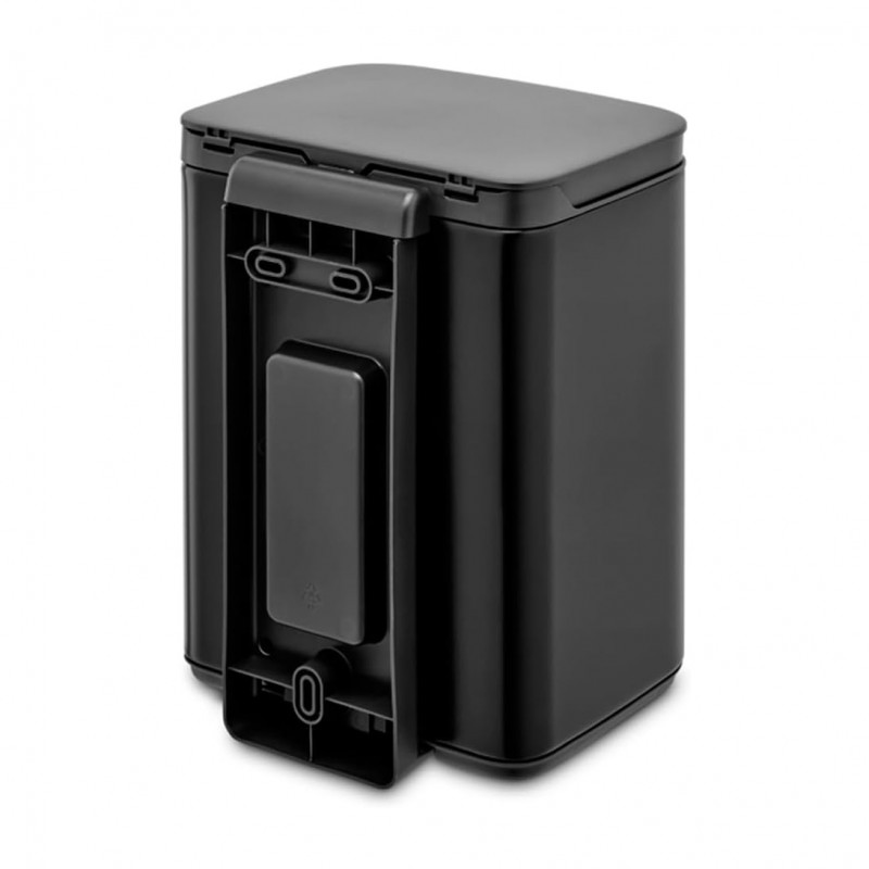 Cos pentru gunoi Brabantia Bo Small 1006622, 4 L, Deschidere lina si silentioasa, Bază antiderapantă, Negru