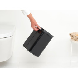 Cos pentru gunoi Brabantia Bo Small 1006622, 4 L, Deschidere lina si silentioasa, Bază antiderapantă, Negru