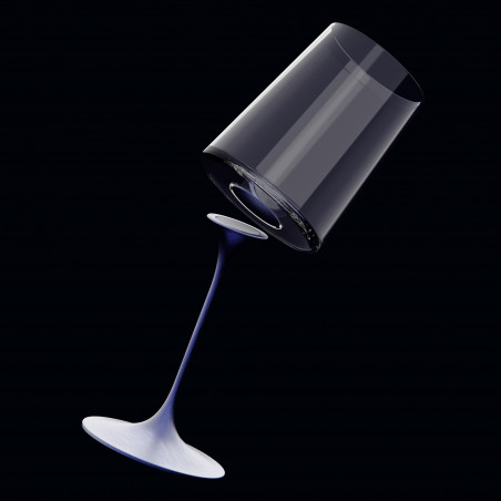 Picior cu fixare magnetica pentru pahare Trebonn SplitGlass 2025102, Ø7.5x12 cm, Sistem modular, Aluminiu, Albastru