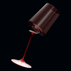 Picior cu fixare magnetică pentru pahare Trebonn SplitGlass 2025101, Ø7.5x12 cm, Sistem modular, Aluminiu, Rosu