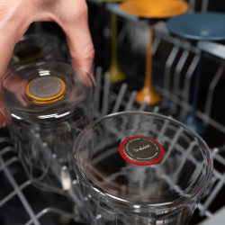 Picior cu fixare magnetică pentru pahare Trebonn SplitGlass 2025101, Ø7.5x12 cm, Sistem modular, Aluminiu, Rosu