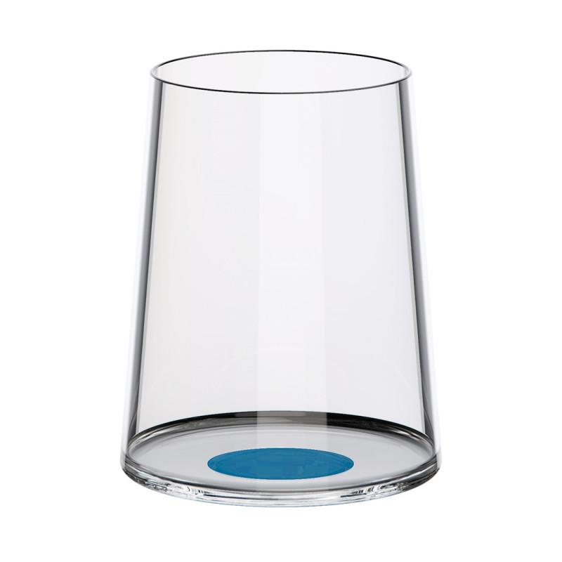 Set 2 pahare de cristal Trebonn SplitGlass 2025122, 280 ml, Ø7.3x9 cm, Posibilitatea atasare picior, Albastru
