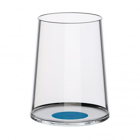 Set 2 pahare de cristal Trebonn SplitGlass 2025122, 280 ml, Ø7.3x9 cm, Posibilitatea atasare picior, Albastru