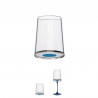 Set 2 pahare de cristal Trebonn SplitGlass 2025122, 280 ml, Ø7.3x9 cm, Posibilitatea atasare picior, Albastru