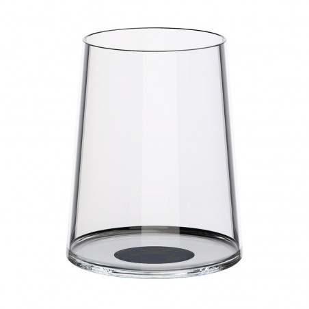 Set 2 pahare de cristal Trebonn SplitGlass 2025120, 280 ml, Ø7.3x9 cm, Posibilitate atasare de picior, Negru