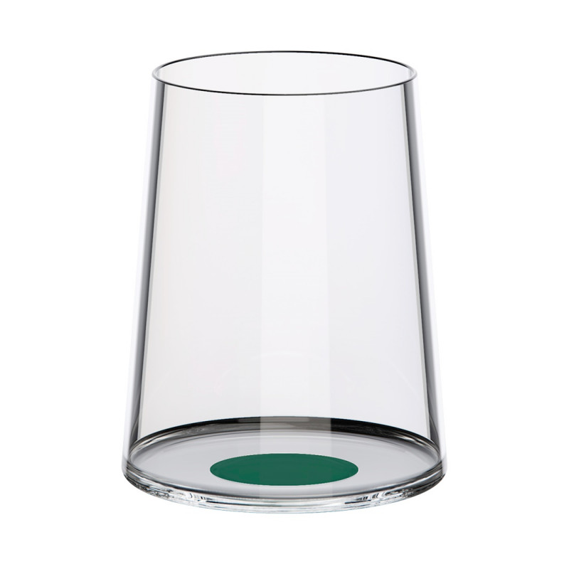 Set 2 pahare de cristal Trebonn SplitGlass 2025123, 280 ml, Ø7.3x9 cm, Posibilitate atasare picior, Verde