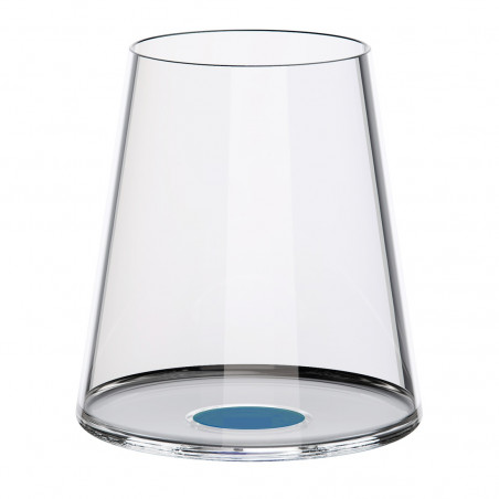 Set 2 pahare de cristal Trebonn SplitGlass 2025112, 450 ml, Ø9.2x10.5 cm, Posibilitate atasare picior, Albastru
