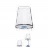 Set 2 pahare de cristal Trebonn SplitGlass 2025112, 450 ml, Ø9.2x10.5 cm, Posibilitate atasare picior, Albastru