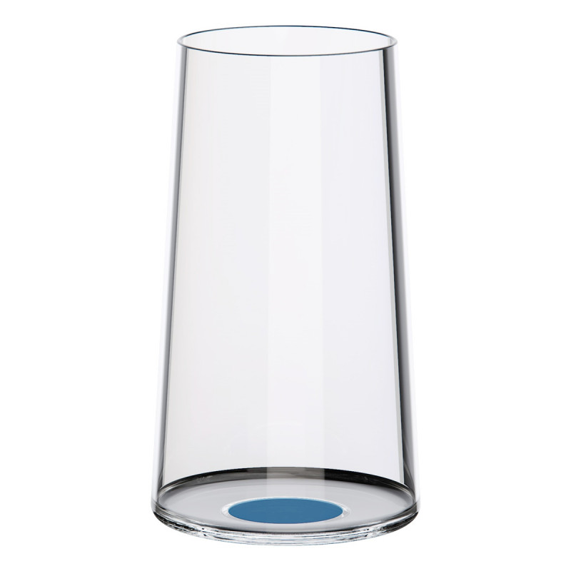 Set 2 pahare de cristal Trebonn SplitGlass 2025132, 320 ml, Ø7.8x12.5 cm, Posibilitate atasare picior, Albastru