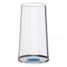 Set 2 pahare de cristal Trebonn SplitGlass 2025132, 320 ml, Ø7.8x12.5 cm, Posibilitate atasare picior, Albastru