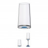 Set 2 pahare de cristal Trebonn SplitGlass 2025132, 320 ml, Ø7.8x12.5 cm, Posibilitate atasare picior, Albastru