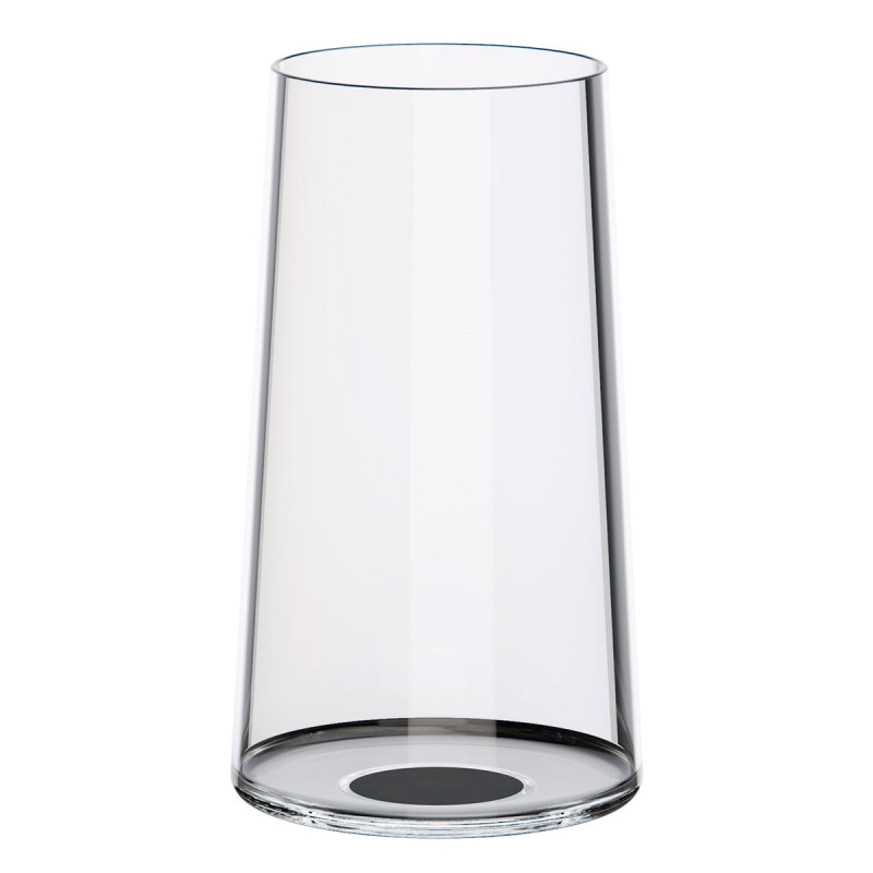 Set 2 pahare de cristal Trebonn SplitGlass 2025130, 320 ml, Ø7.8x12.5 cm, Posibilitate atasare picior, Negru